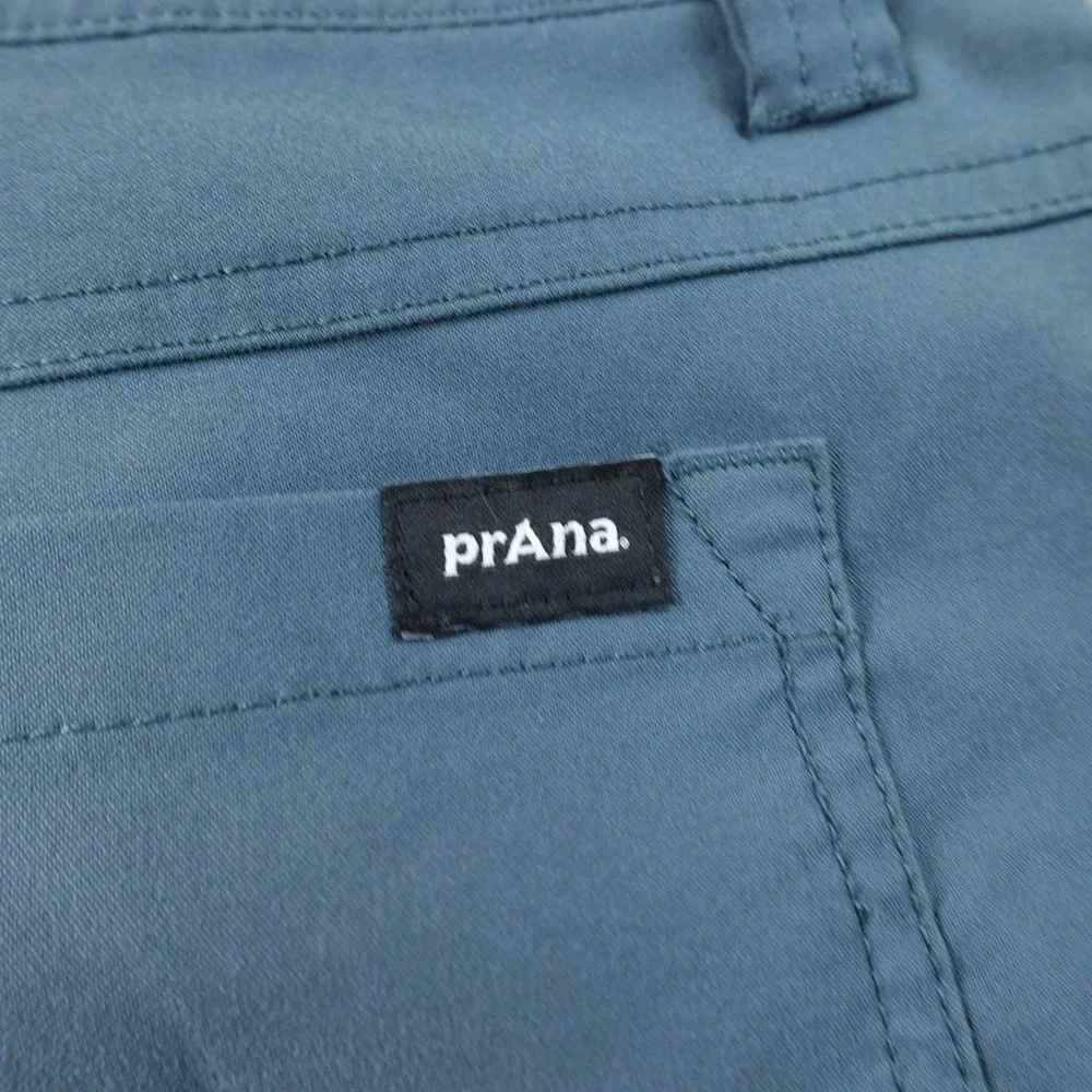 Prаnа Shorts Mens 35 Blue Stretch Zion Performance Hiking Outdoor Travel Tech